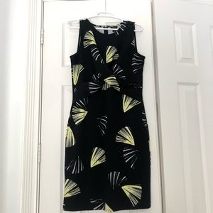 ANN TAYLOR Factory Sleeveless Black Sheath Dress | Size 8